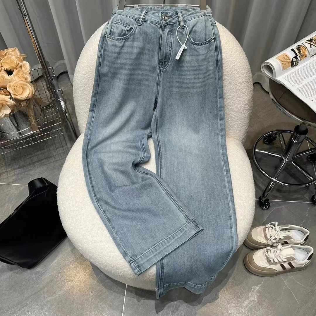 Z.X   美式复古超薄牛仔阔腿裤  281（K7）