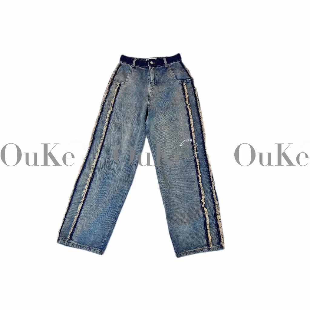 【OuKe出品】显瘦爆款百搭牛仔裤