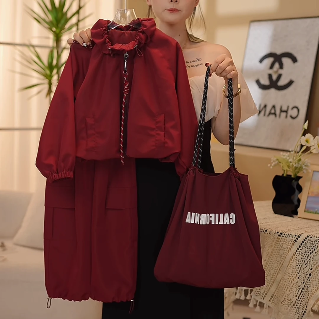 【Ker】 2024秋季新款女童秋款韩版时尚休闲冲锋衣套装-Ker-3140