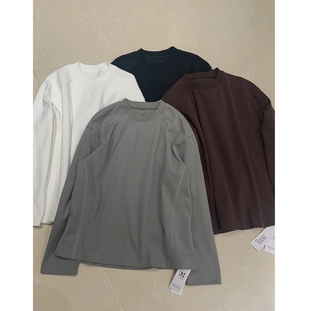 SUEO 【龙骨线卫衣】专机蜡线 柔软亲肤 慵懒感百搭宽松型卫衣