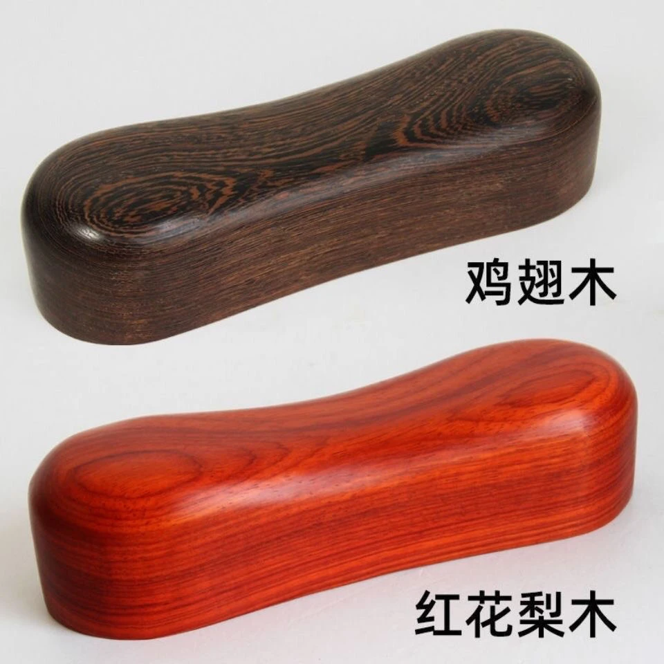 鸡翅木实木睡枕颈椎枕单人枕圆木枕红木护颈椎圆木枕成人枕头新品
