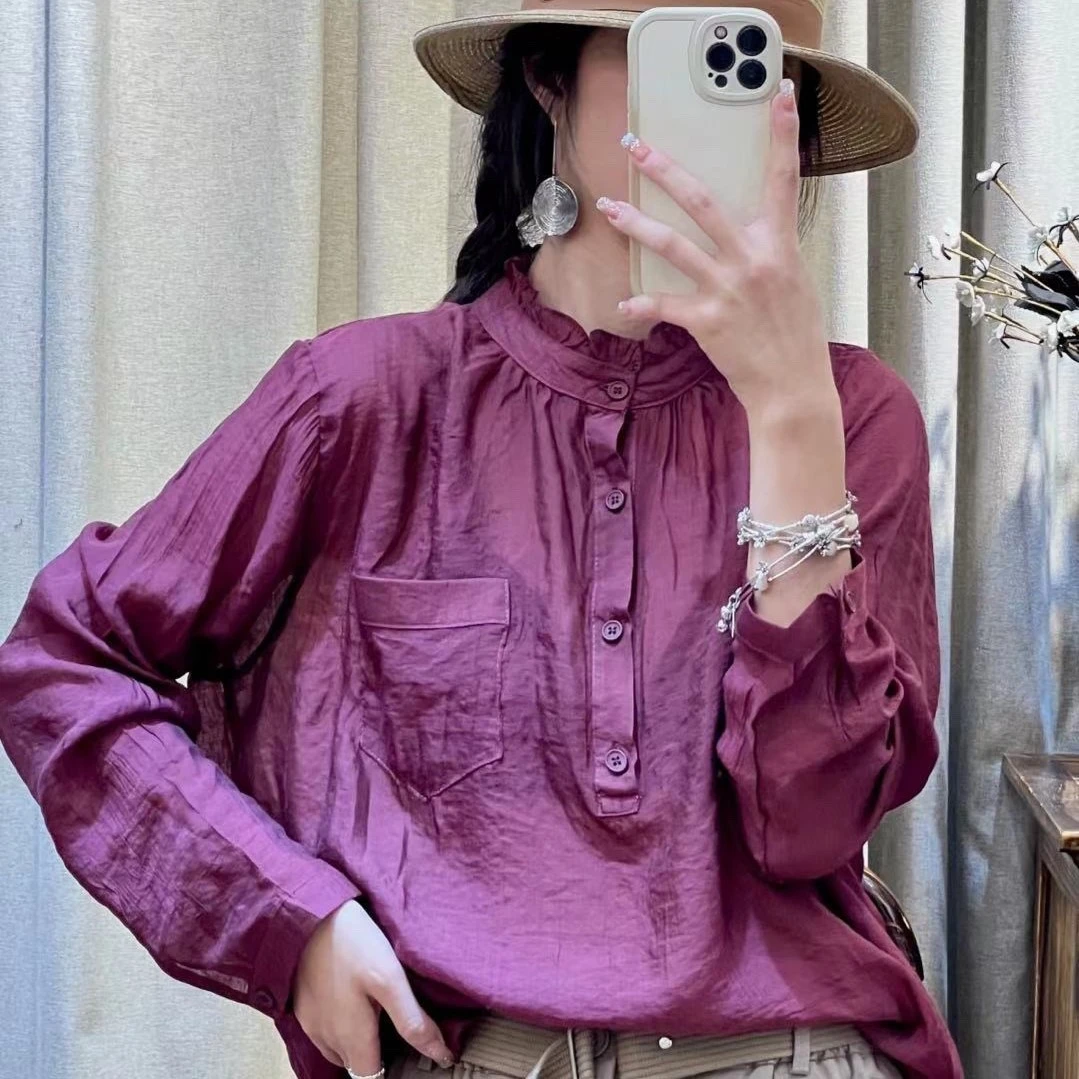 YL大版炒色棉麻女士减龄时尚休闲百搭女装
