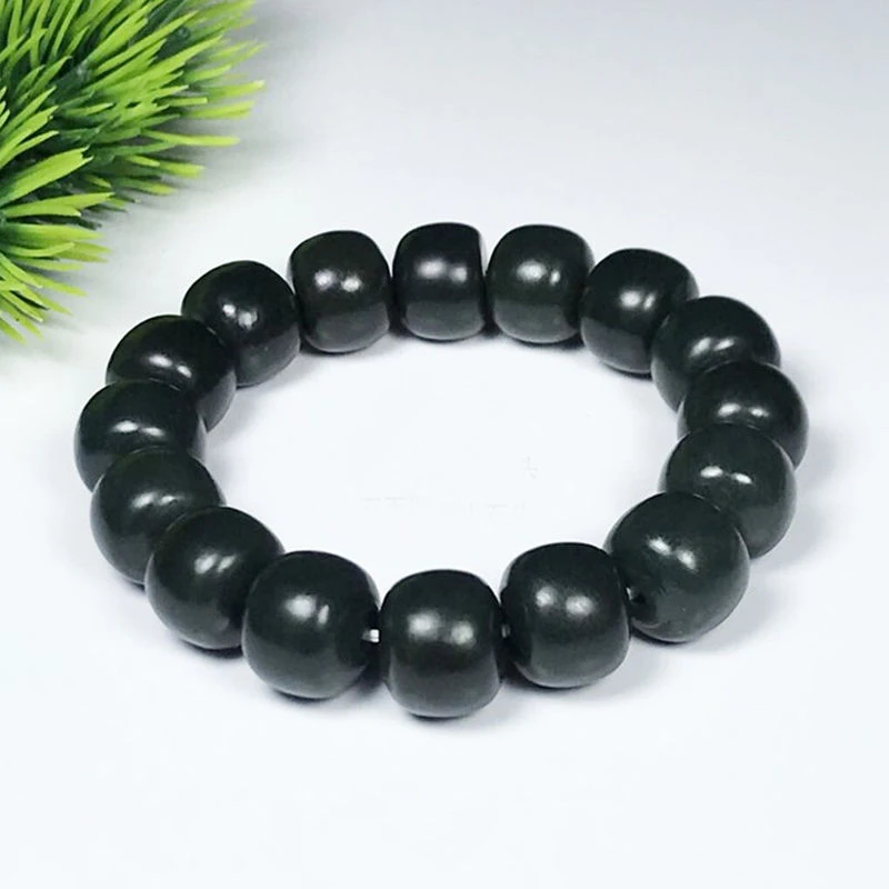 新疆和田玉手串天然珠宝玉石青玉手链老型珠和田玉手串男士