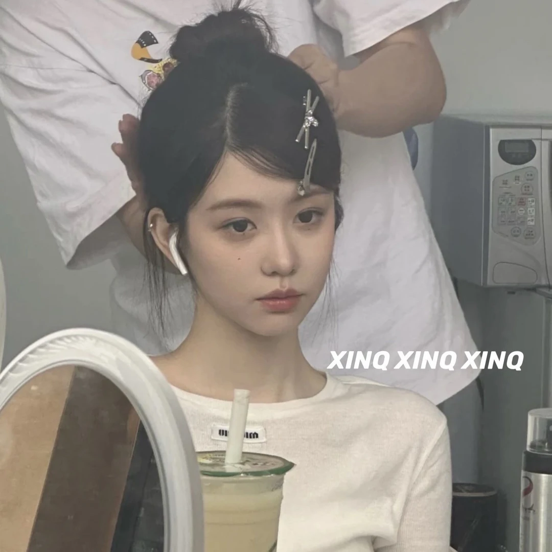 XINQ 不做作的美女感 星球水钻发夹边夹金属漂亮精致张元英刘橘里