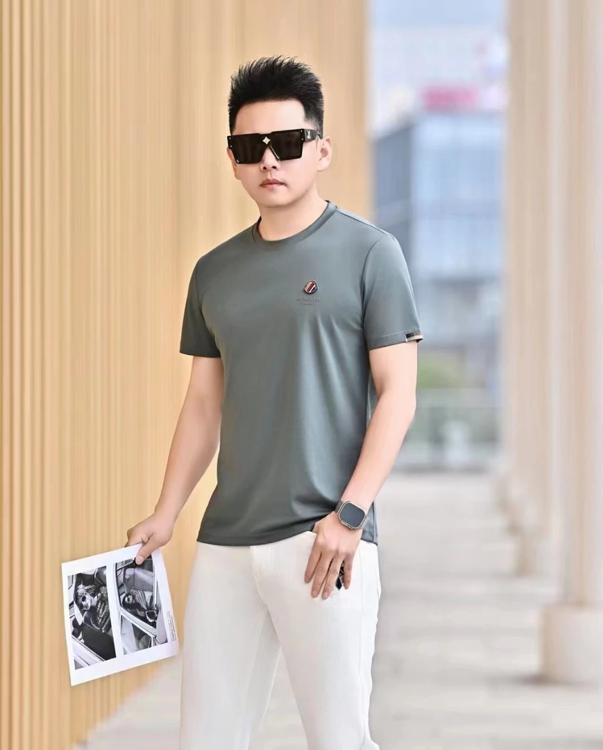 （万宝隆名品）男士夏季运动休闲百搭T恤