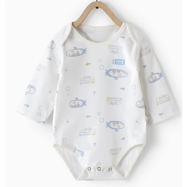 婴儿包屁衣长袖包屁衣幼儿新生儿春秋薄款护肚新生婴儿童纯棉宝宝