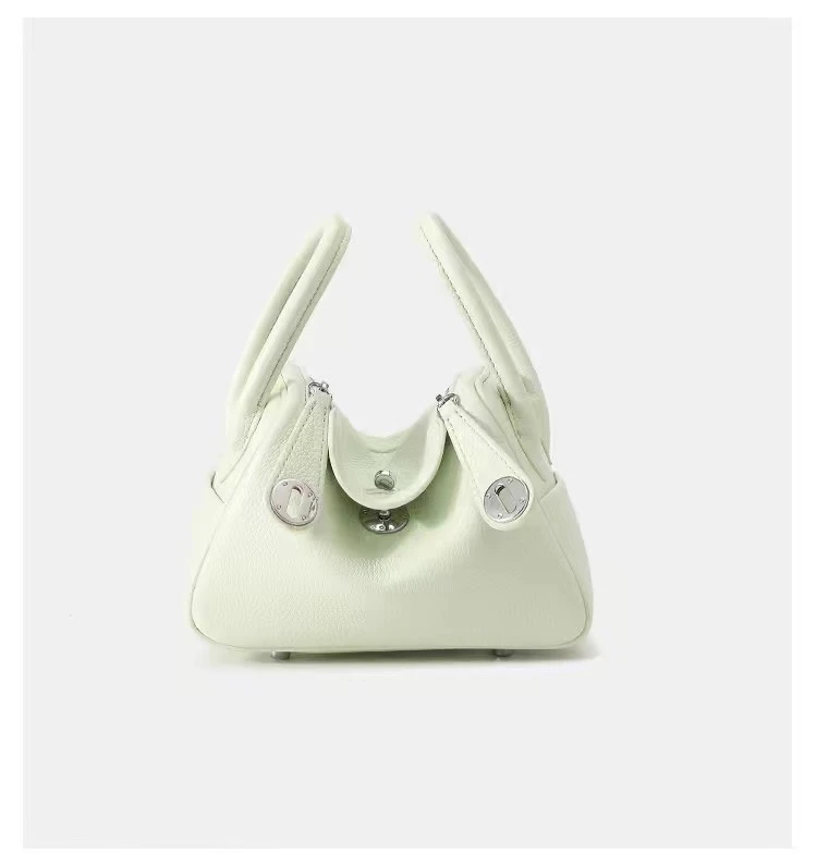 新款时尚百搭小众轻奢单肩斜跨手提包-LD气泡绿