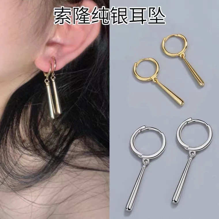 925银耳饰 s925纯银2023新款网红爆款索隆同款耳坠个性独特潮耳饰