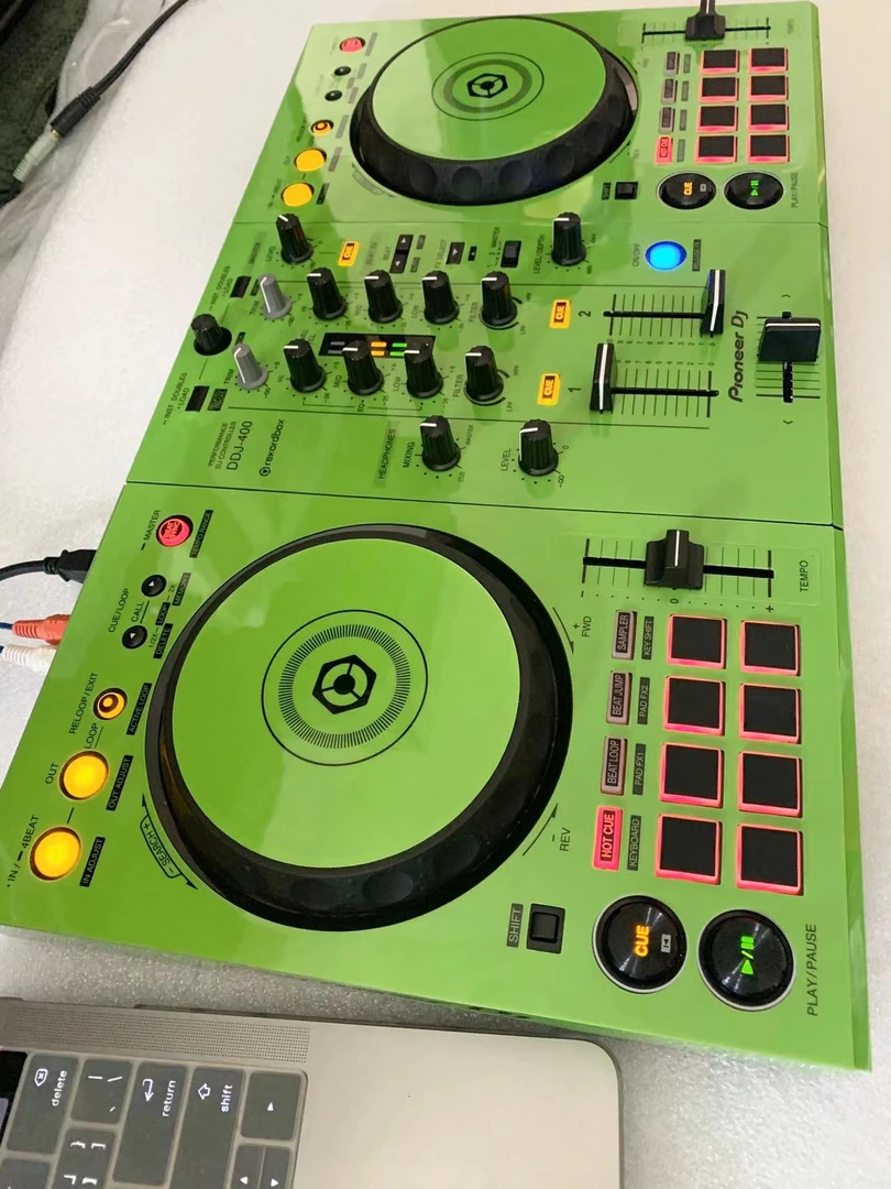 先锋Pioneer DDJ-400打碟机ddj400控制器一体机先锋400绿色贴膜
