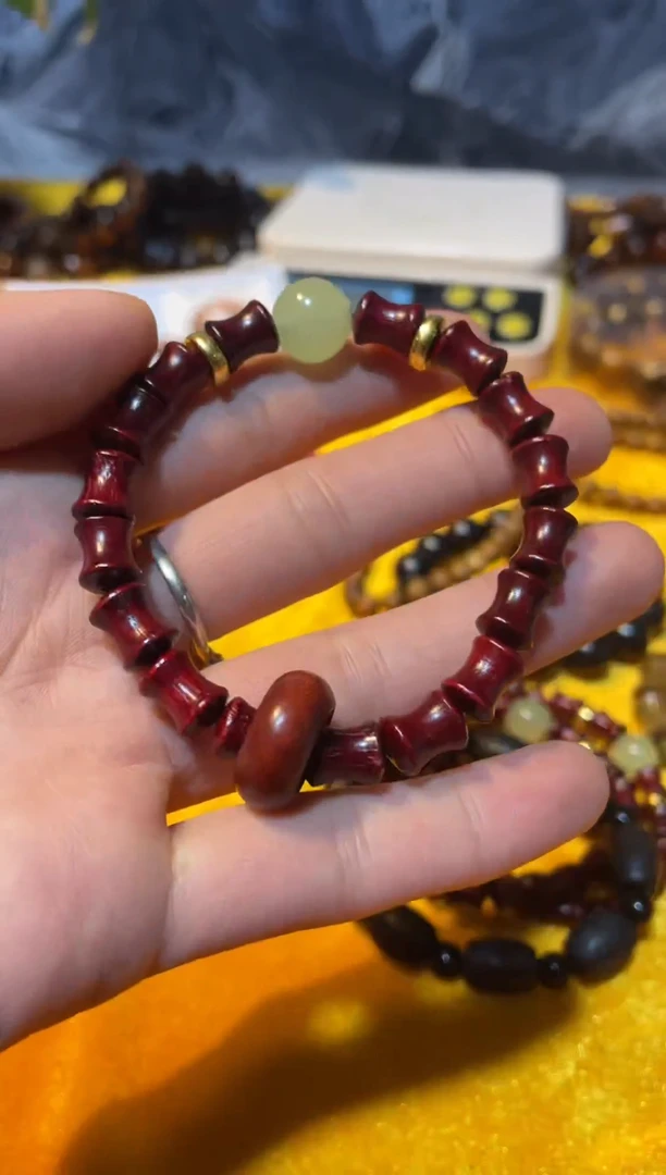 【闪购商品】檀木紫檀木竹节珠