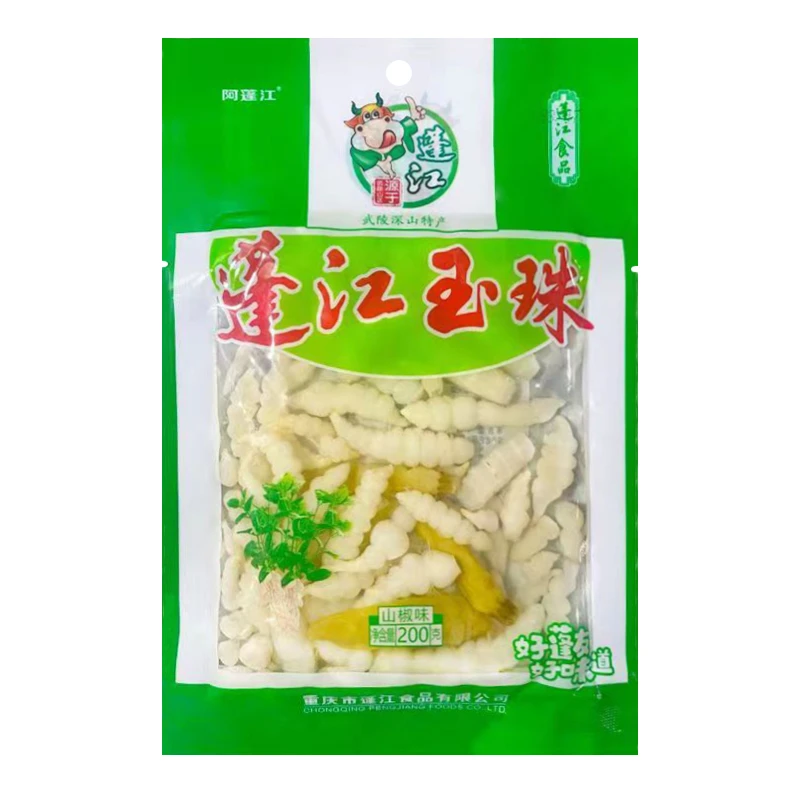 重庆特产蓬江玉珠黔江阿蓬江地牯牛袋装泡山椒味下饭菜200g紫金