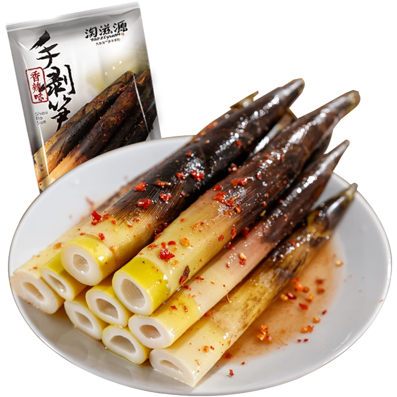网红手剥笋开袋即食泡椒手撕竹笋香辣酸笋尖小包装原味手拨笋