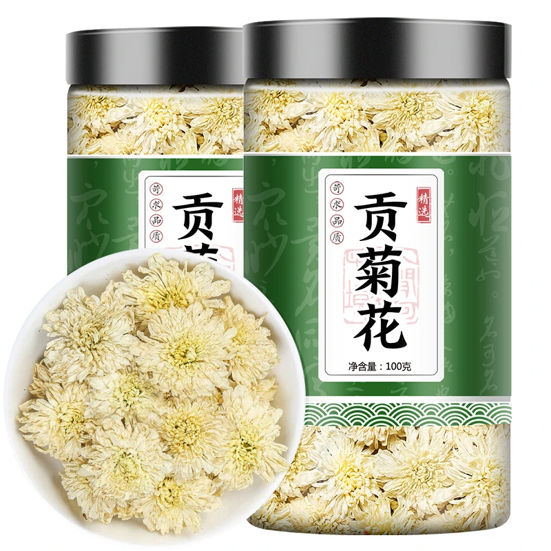 白菊花100g黄山贡菊花散装菊花茶叶菜杭白菊胎菊花茶组合菊花茶