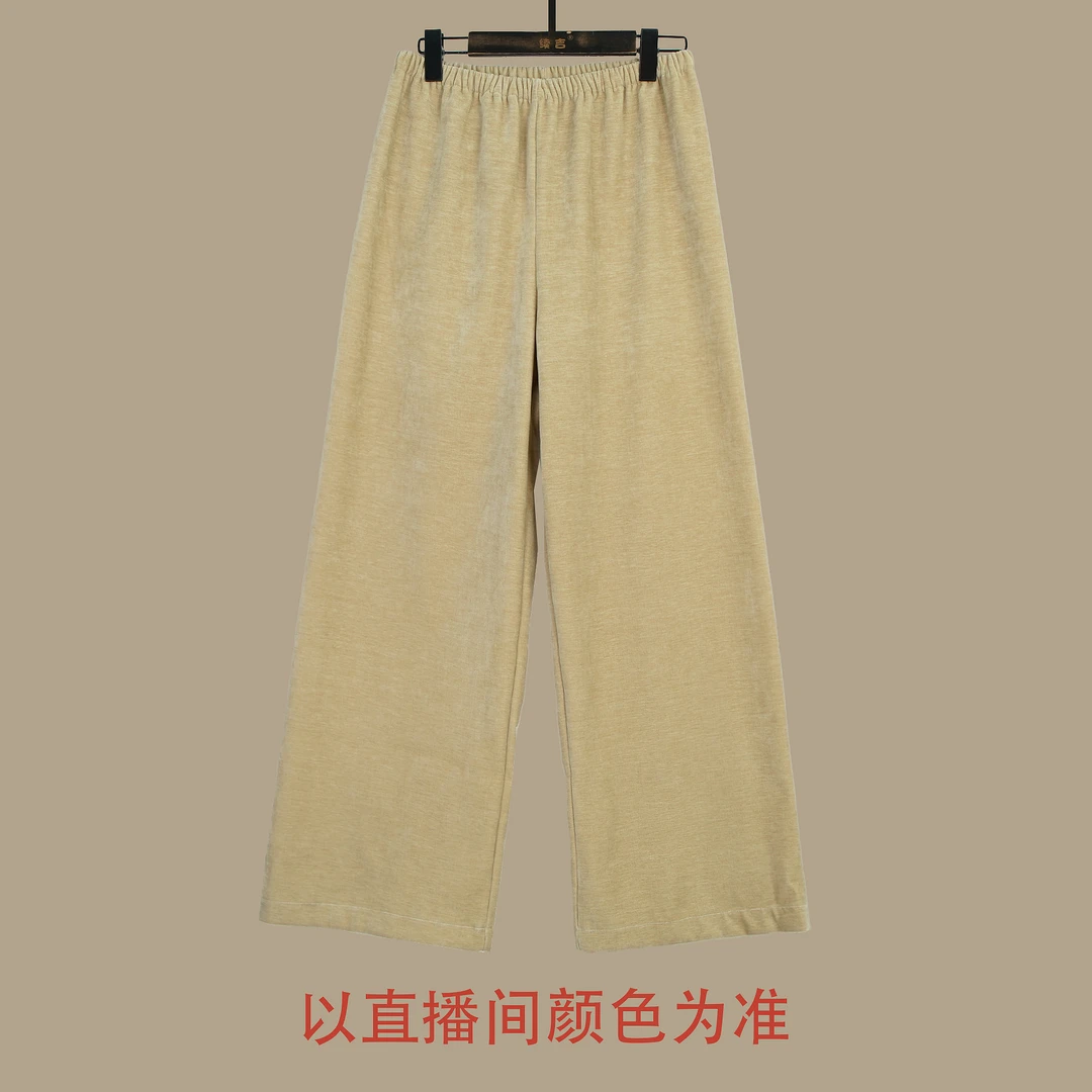 续吉出品4952｜秋冬必入｜优质细条绒垂顺肌理感直筒阔腿裤