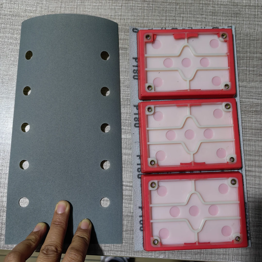 特价处理费斯托大方形砂纸背绒自粘方形磨机长方形砂纸气磨需要裁