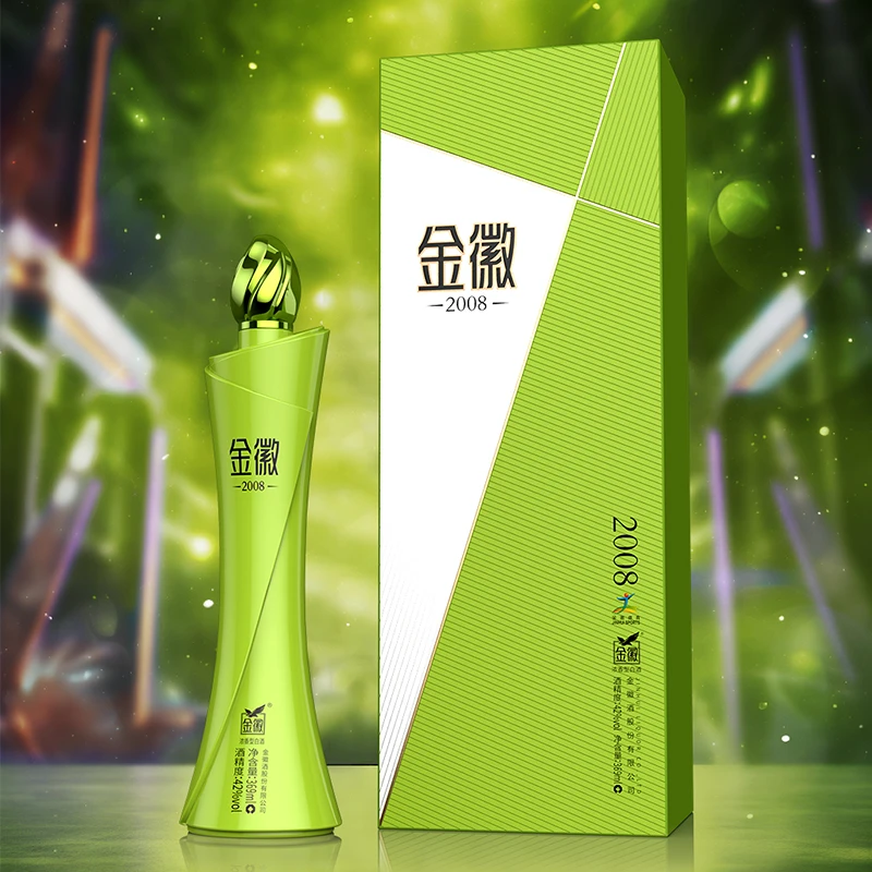 金徽体育2008浓香型白酒纯粮酒(新品尝鲜送1个礼袋)42度369ml*1瓶