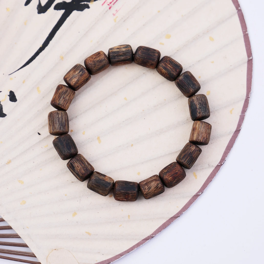 【沉香女儿】沉香手串精品桶珠单圈发一条