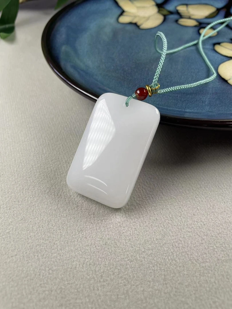 Gloire/古名【睿泽鉴宝】金丝玉平安牌气质百搭 JXL0015