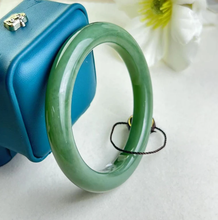 【睿泽鉴宝】和田玉碧玉手镯 (53-58圈口) 10*9mm LLF7041