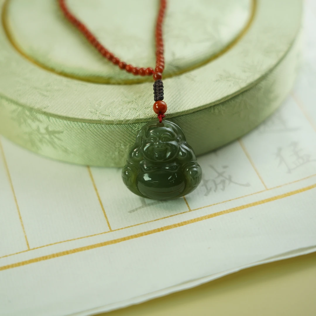 Gloire/古名【睿泽鉴宝】和田玉佛公吊坠 25*24*8mm ZY2022