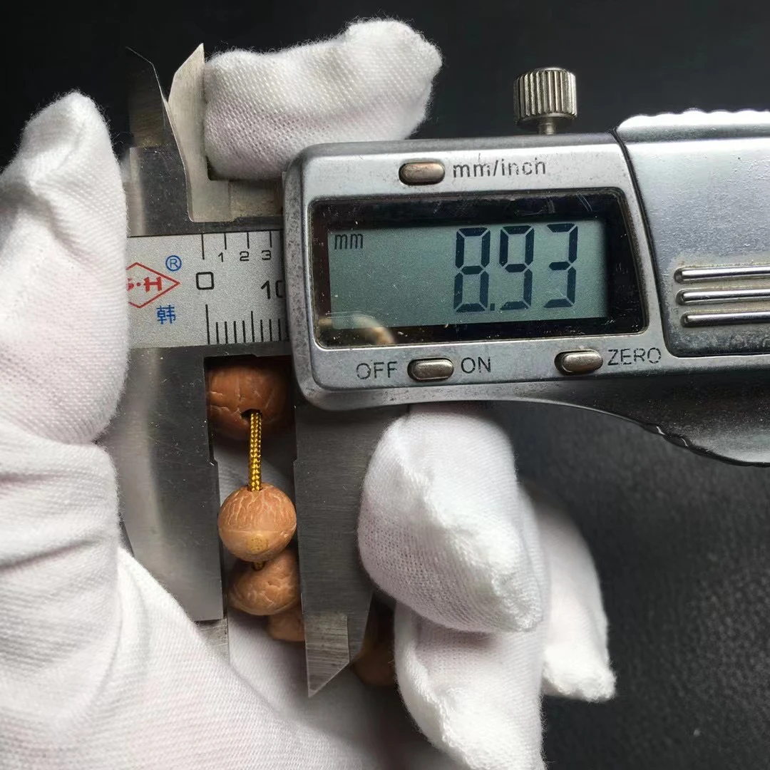 精挑头货9-9.4mm尼泊尔凤眼菩提老树铁籽玉化实心籽手串编号X10