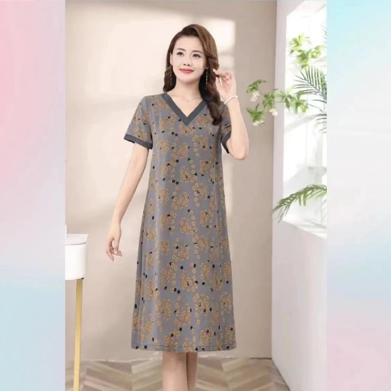 【桃姐宠粉】M775女装连衣裙气质时尚夏季休闲百搭中长款裙子