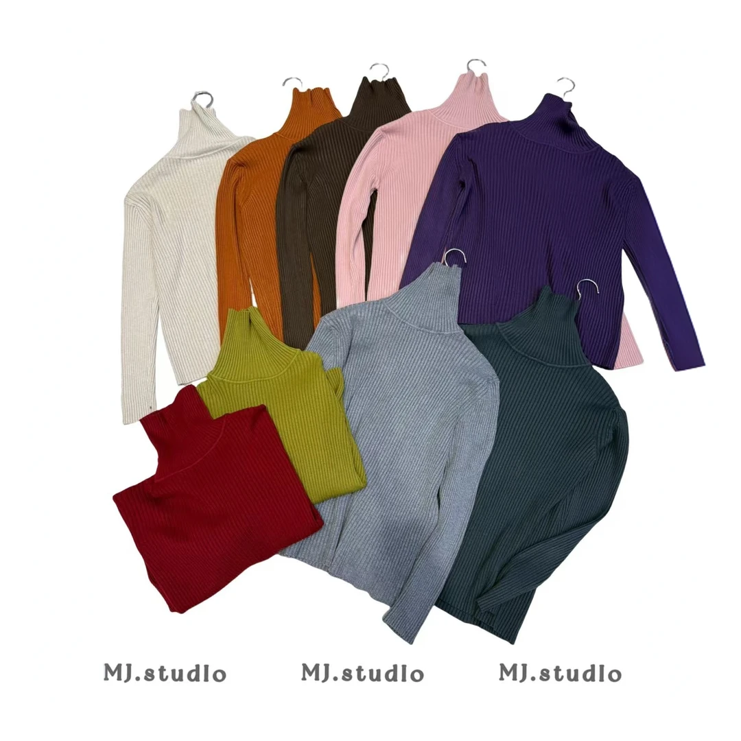 M.J 推荐高领毛衣九色入
