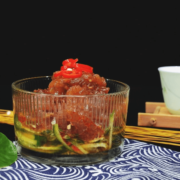 蘭飨鲜嫩天然开胃海蜇花开盒即食爽脆海蜇花海蜇头即食小海鲜