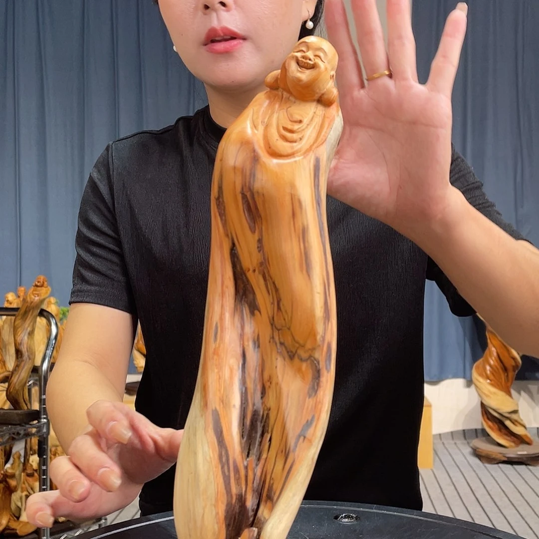 柏木（崖柏）崖柏随型根雕摆件