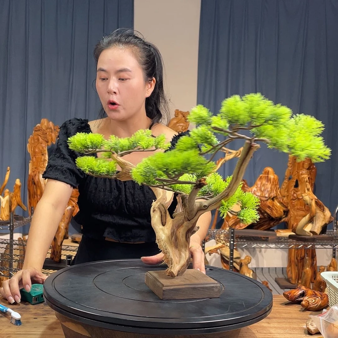 柏木（崖柏）崖柏随型根雕摆件