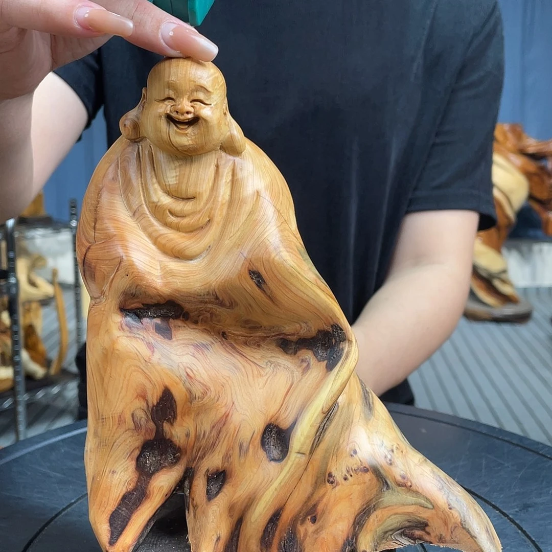 柏木（崖柏）崖柏随型根雕摆件