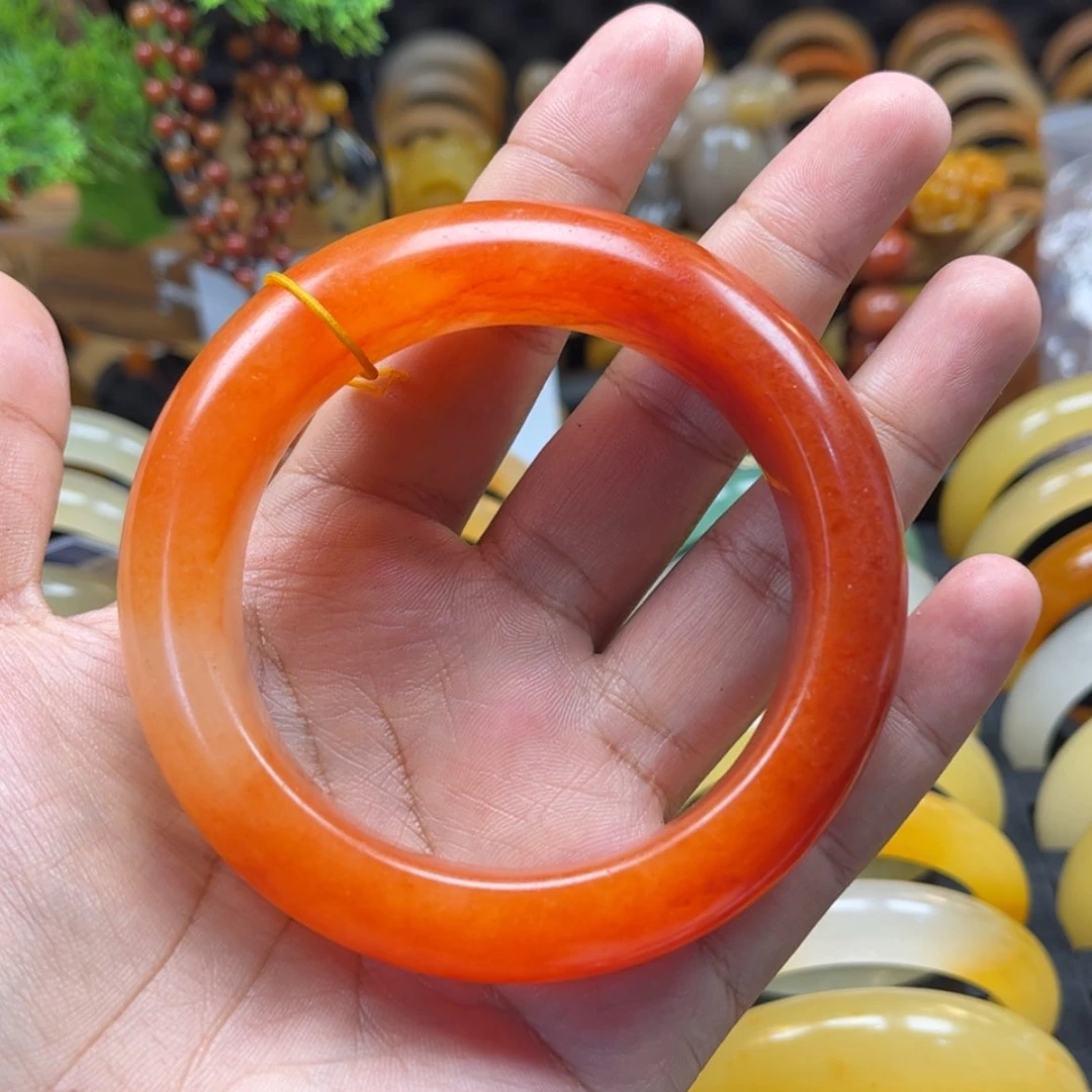 【闪购商品】石英质玉（黄龙玉）手镯未镶嵌九****爱