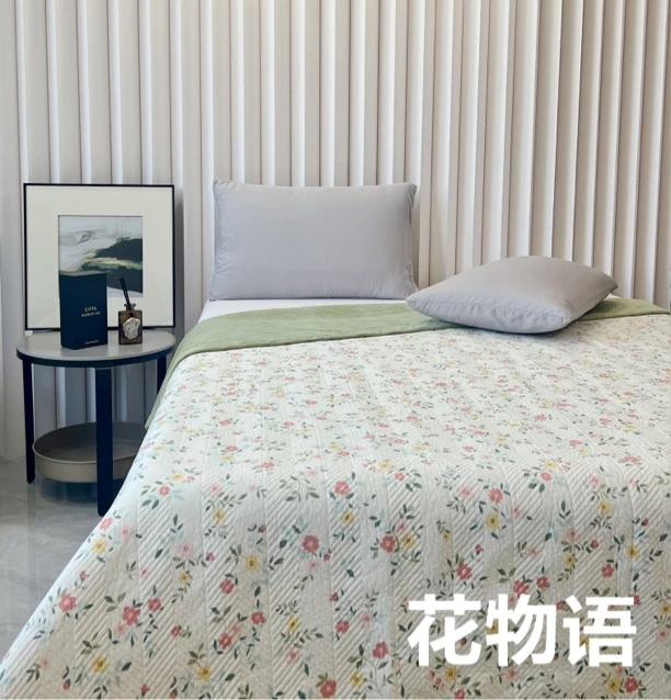 纯棉德芙绒双面亲肤印花夹棉机洗绗缝多功能宝宝绒小清新奶绒