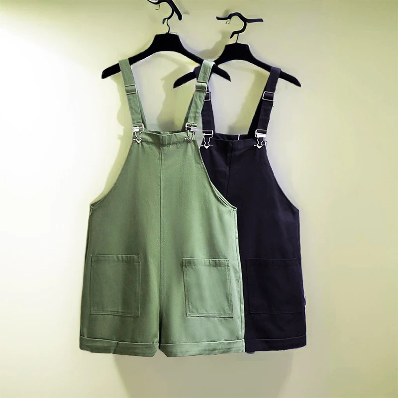 120-350斤大码背带连体短裤女装60334春夏款减龄藏肉别致宽松工装