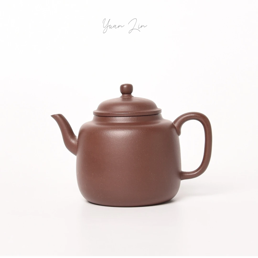 添福·源林堂 | 黄龙山平台紫泥 120c 内推球孔 精工半手 紫砂壶