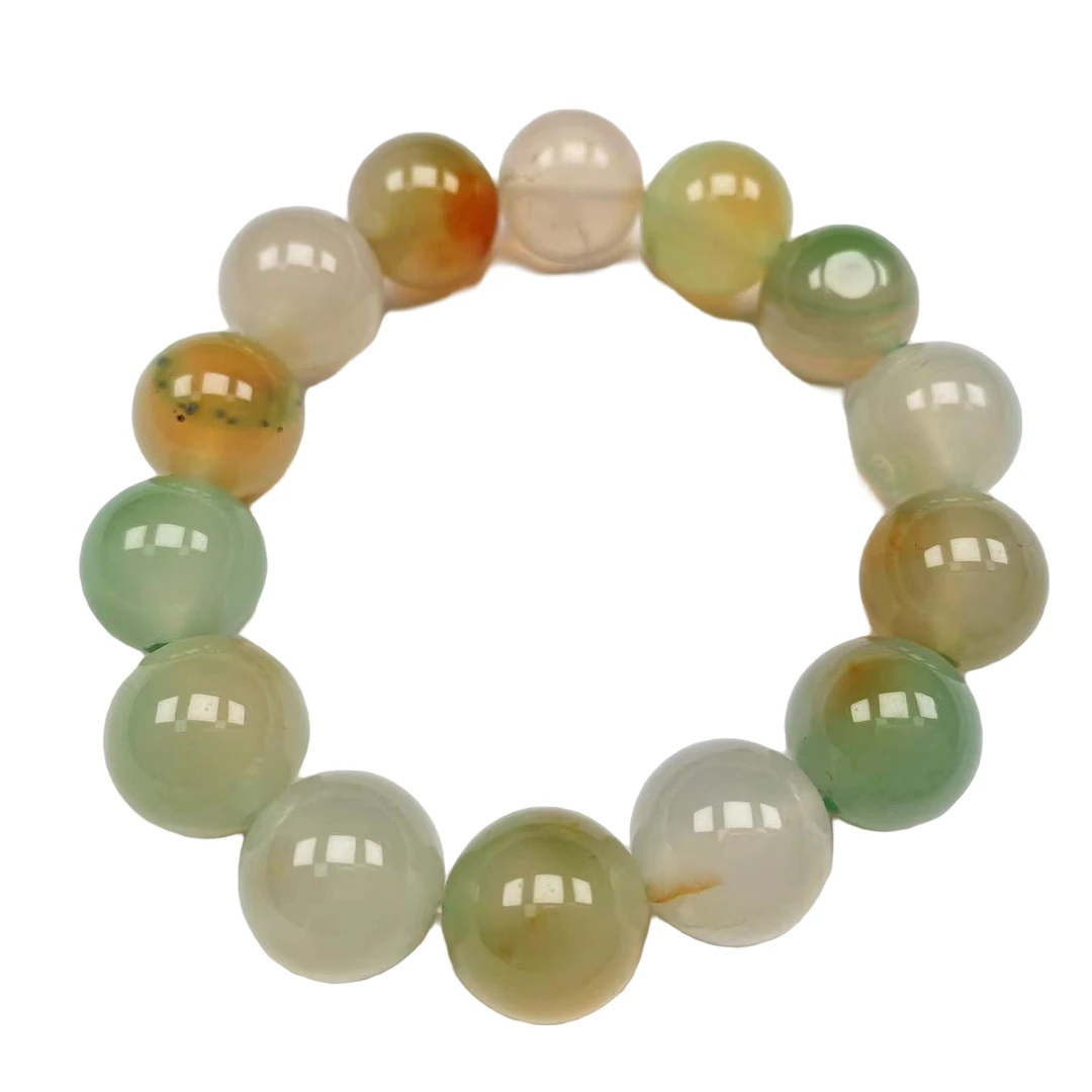 A0296 广西巴马玛卡龙长寿石手串 素圈 百搭 多样性发货 一件发货