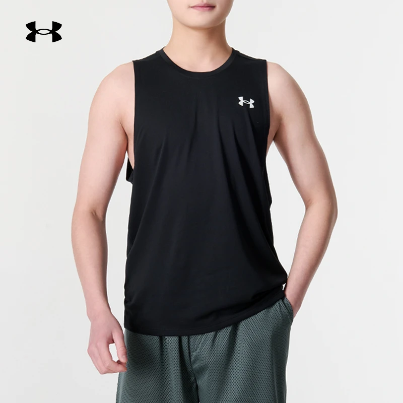 【鹭依专属】安德玛训练背心男夏季新款休闲运动跑步无袖T恤1382795