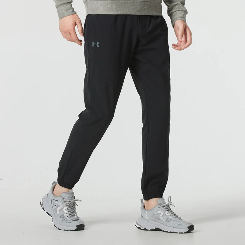 UA安德玛男女同款梭织快干长裤秋季新款健身束脚裤运动裤1382119