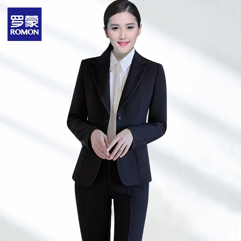 【女士西服套装】罗蒙秋款四季商务休闲修身面试上班职业正装西装