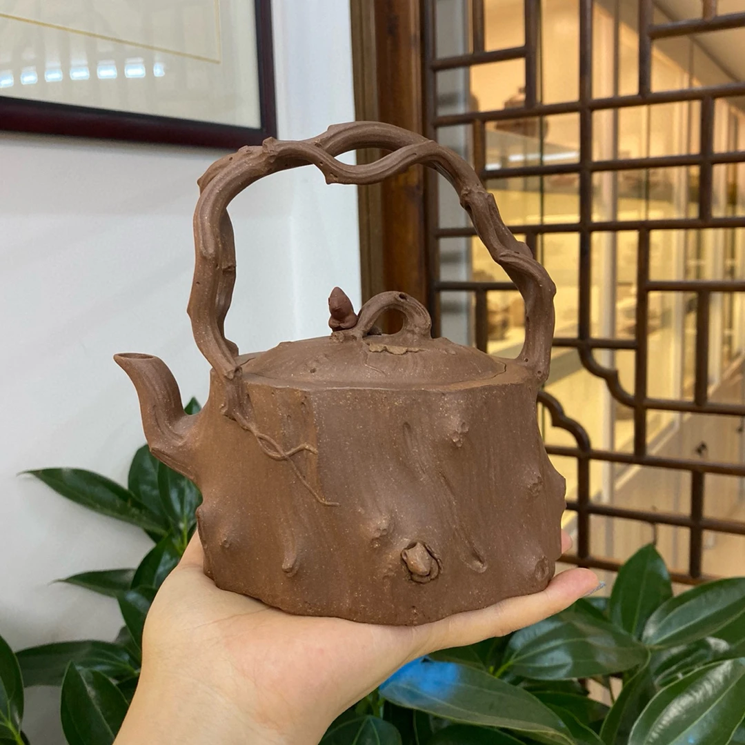 实力派张正中紫砂壶 全手工葡提 原矿老段泥 600cc 高端茶器