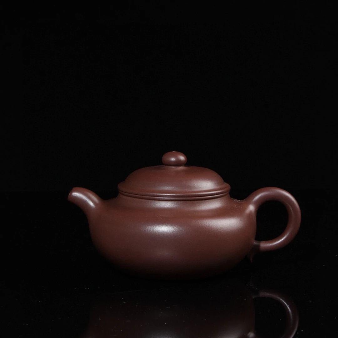 紫砂壶茶壶 实力派周虎紫砂 全手工仿古壶 原矿紫泥 200cc 传统器