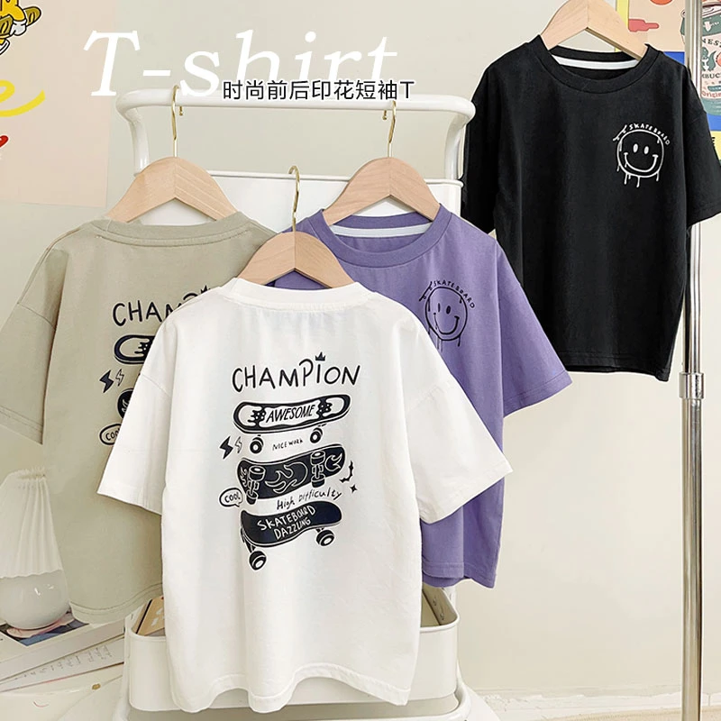 男童卡通短袖t恤夏季夏装婴儿童装宝宝小童半袖上衣潮薄夏季X4205