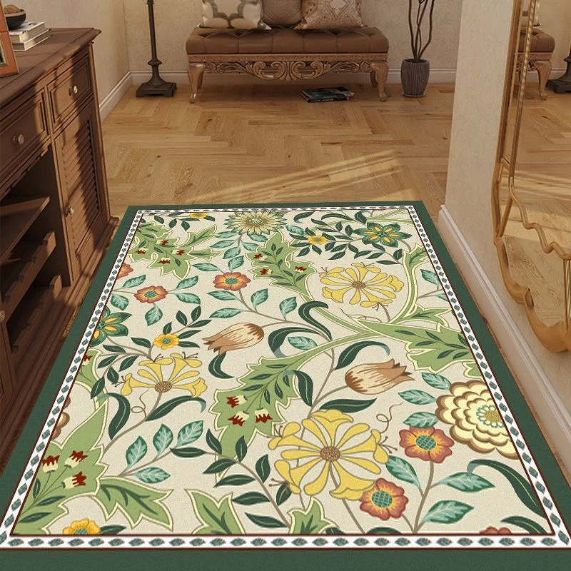 美式入户地垫家用轻奢玄关卫生间厨房吸水脚垫高档防滑垫地毯客厅