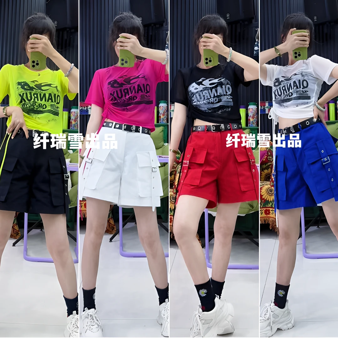 《纤瑞雪》正品夏季新款416款短裤时尚休闲百搭