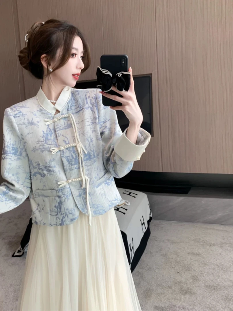 高级感女春装高级感提花外套#1099