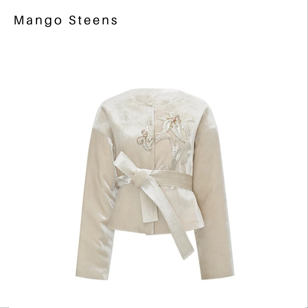 MANGO steen‘s丨中式重工印度丝刺绣外套I2266