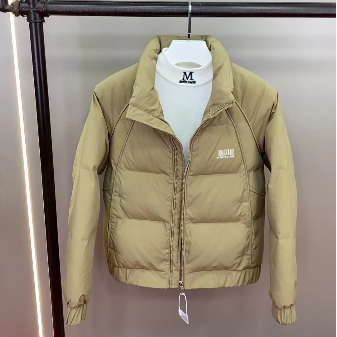男士潮流修身百搭棉服男款短款时尚休闲保暖立领冬季立领上衣
