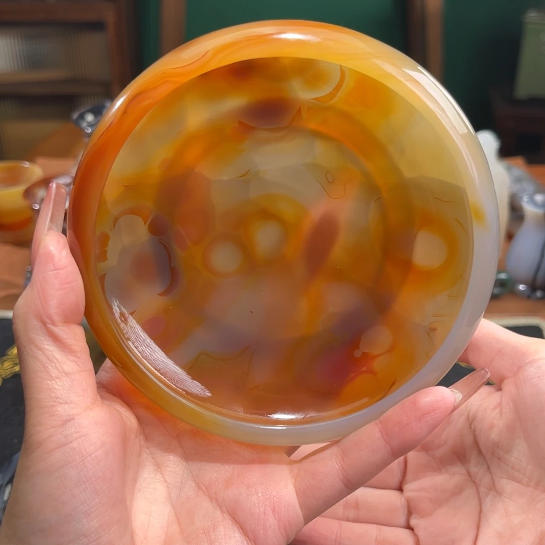 玛瑙/玉髓盘子未镶嵌T****y