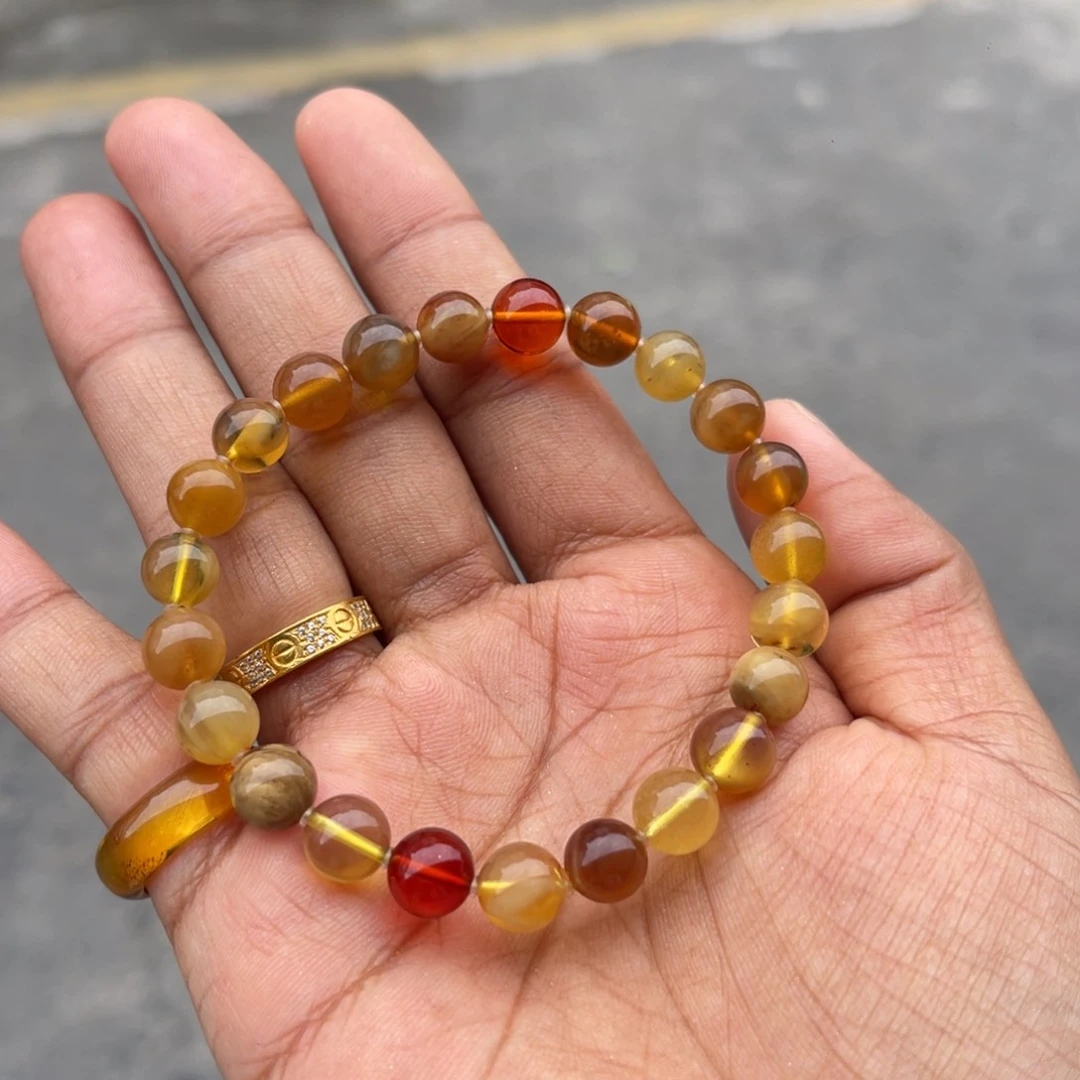 琥珀手链未镶嵌蜜蜡08