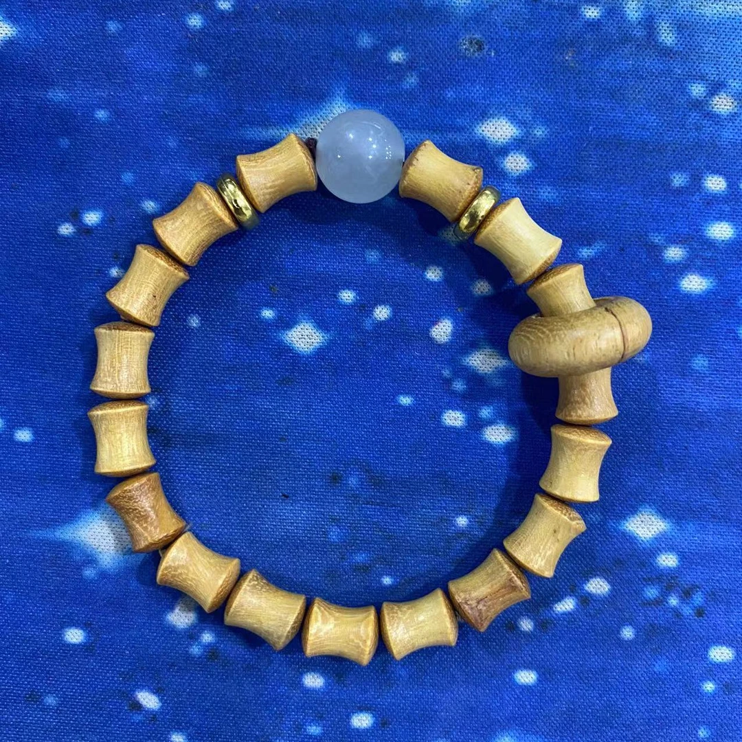 T11 老山檀0.8cm竹节带跑环